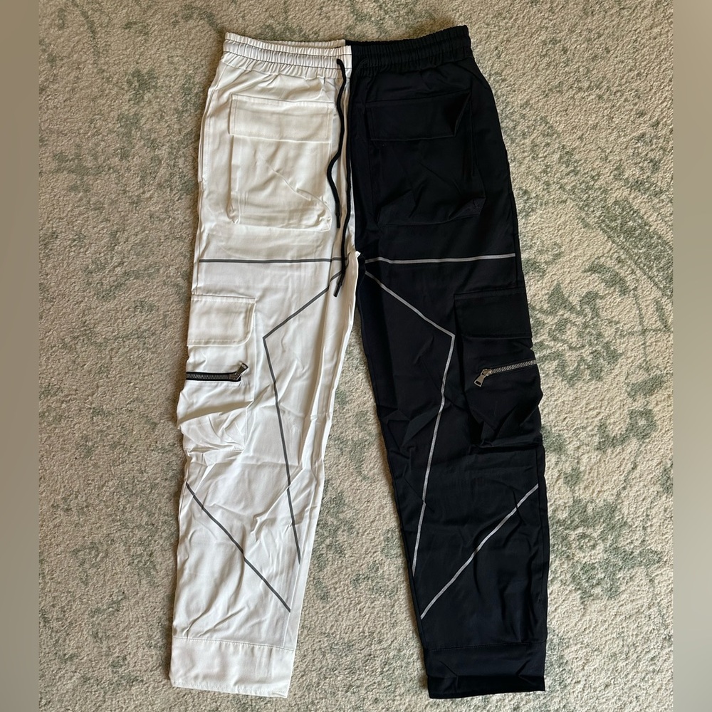 Black and White Joggers